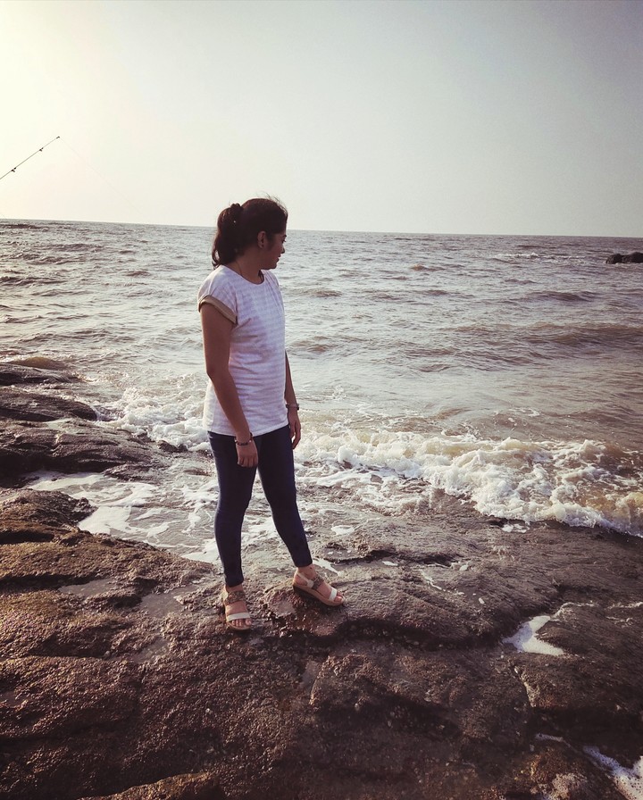 She loves the serene brutality of the ocean.