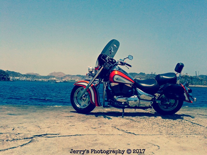 chopper at muttrah corniche