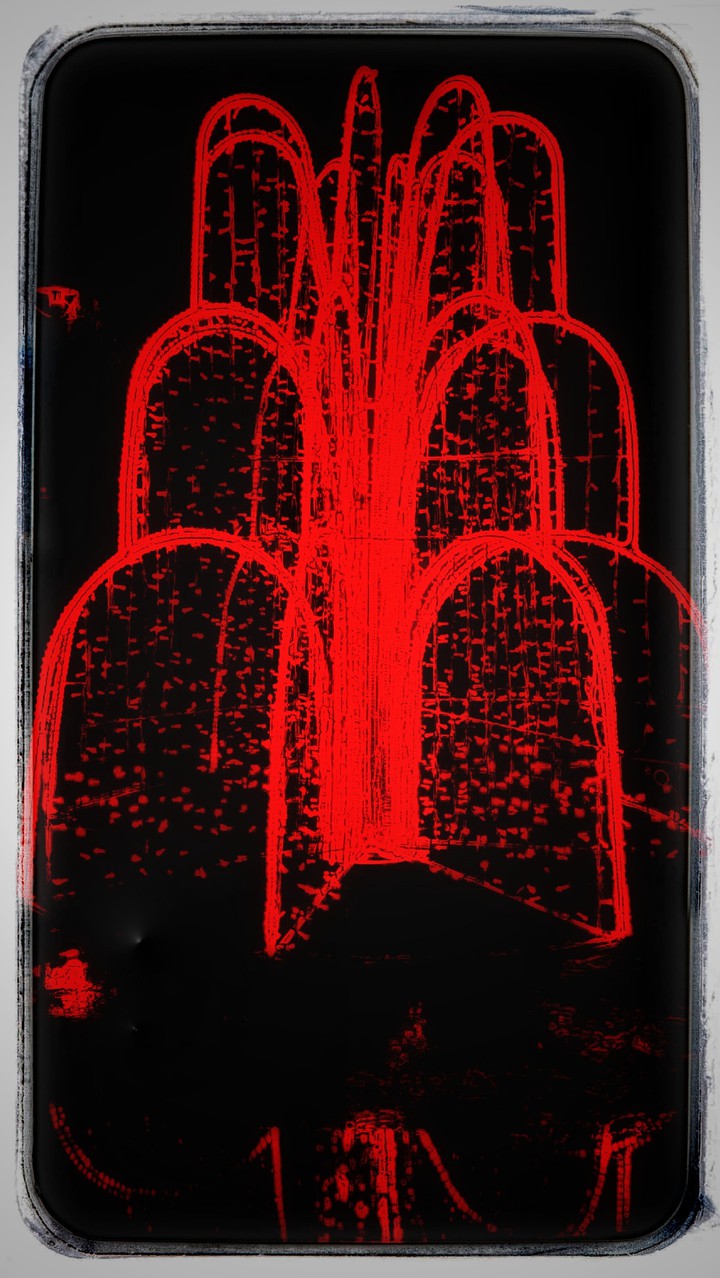 Red fountain