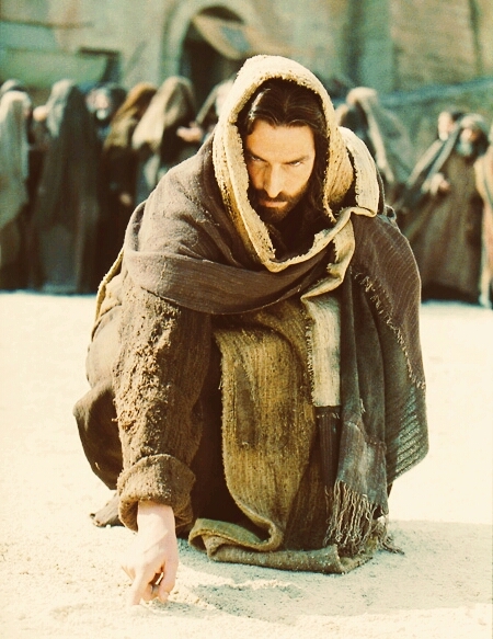 Jesus Writes On The Dust