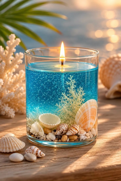 fire, seashell壁纸