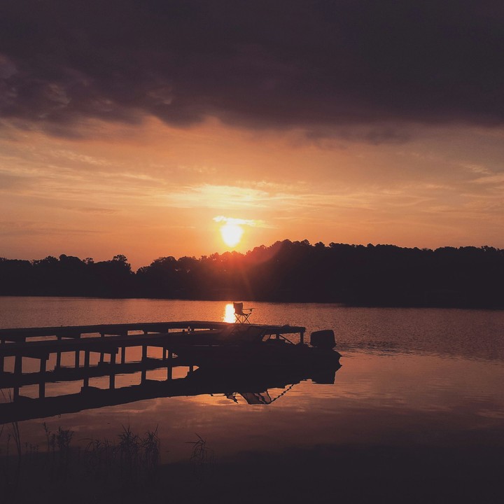 Sunrise Over The Lake
