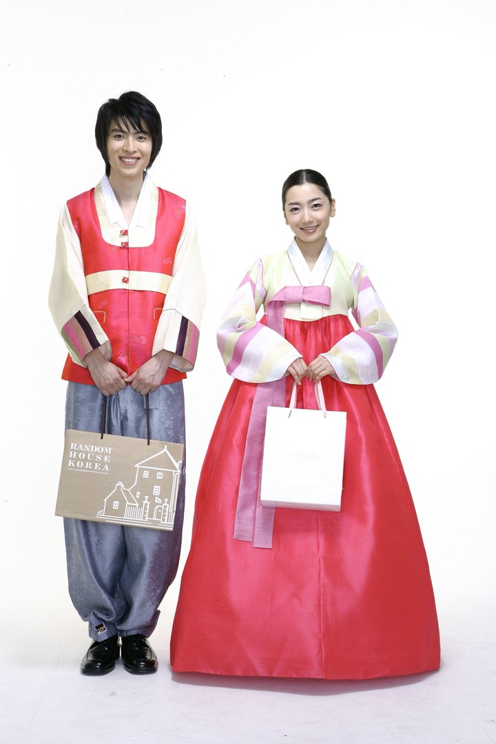 Couple in Korean Dress