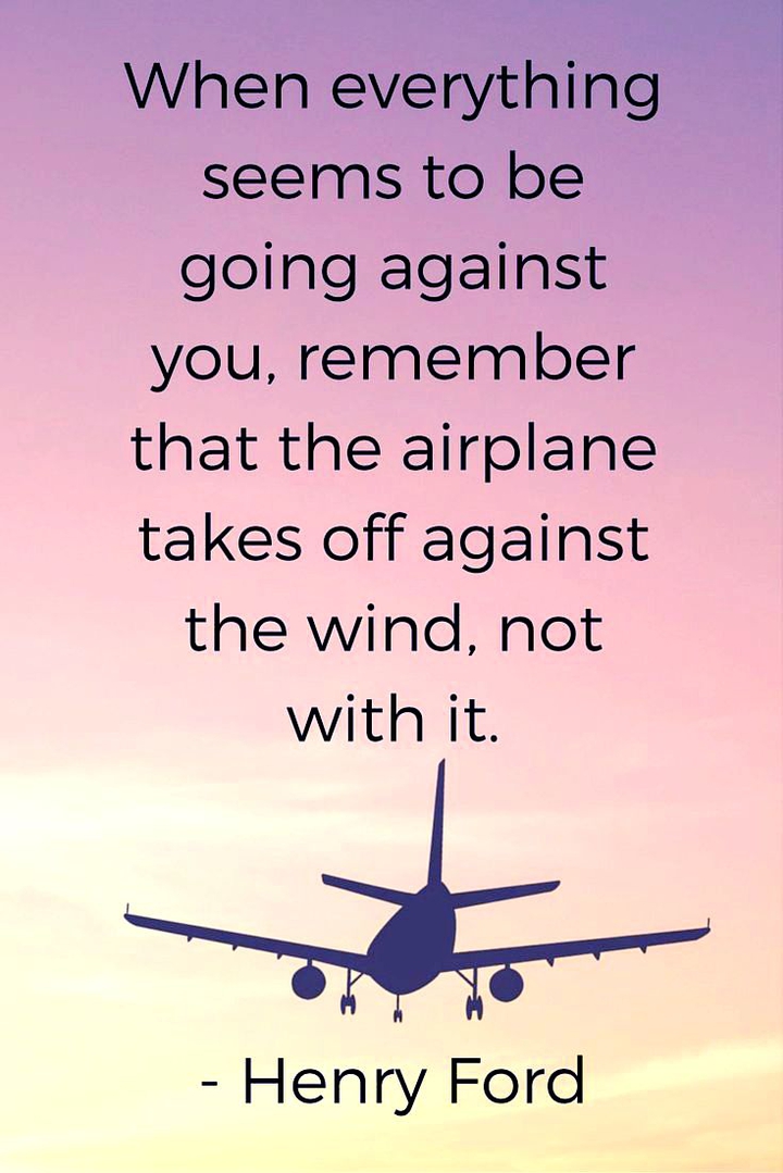 against the wind