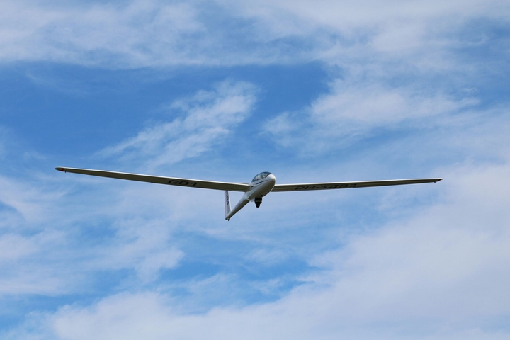 glider airplane above Hilversum