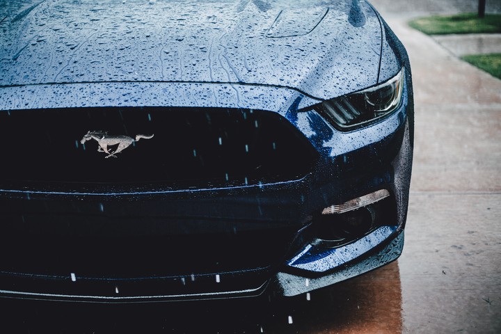 Ford Mustang Headlight Front View