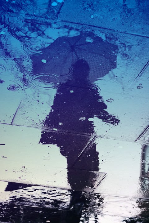 blue, puddle वॉलपेपर