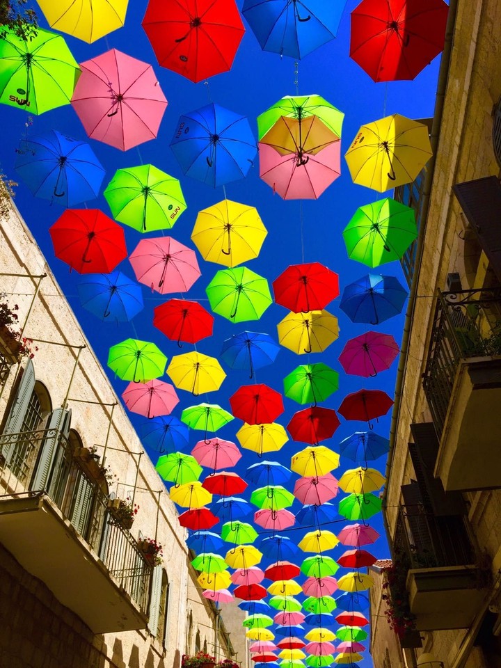 umbrellas in town