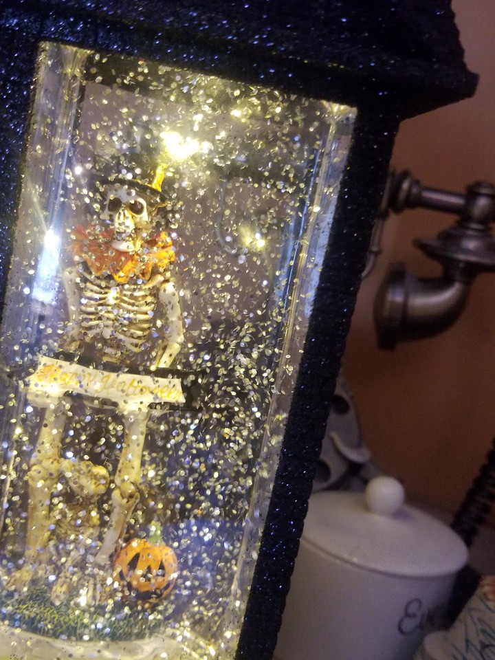 Glitter skeleton