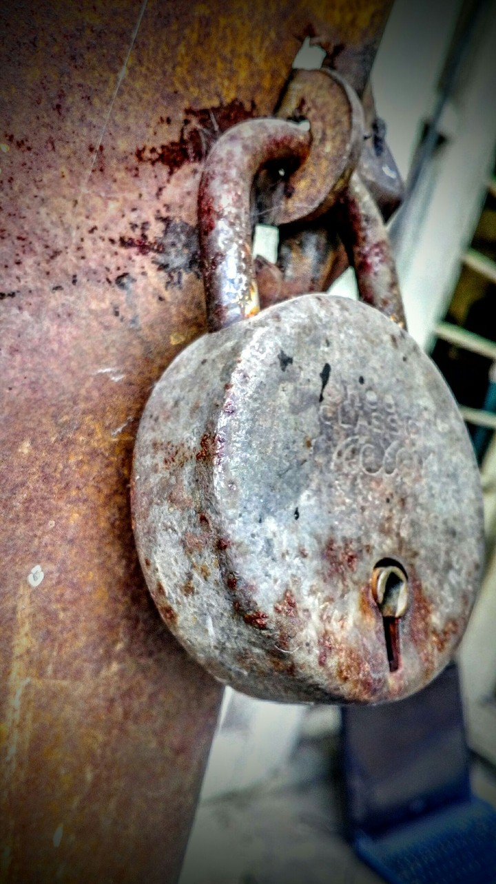 rusted lock