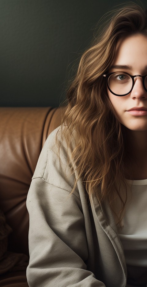 Girl with glasses