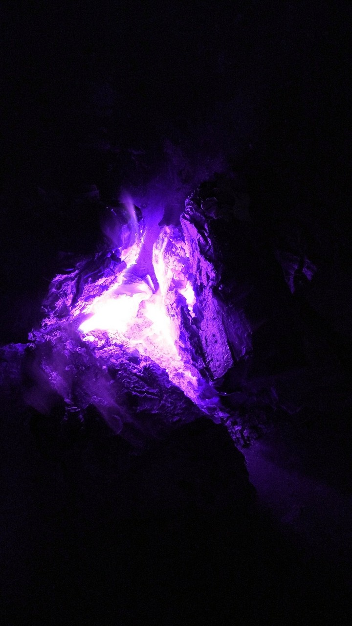 Purple Tinted Fireplace