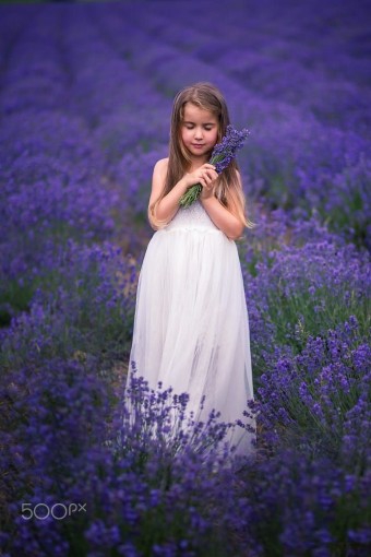 Girl in the Flower Garden