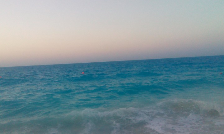 sunset withthe sea