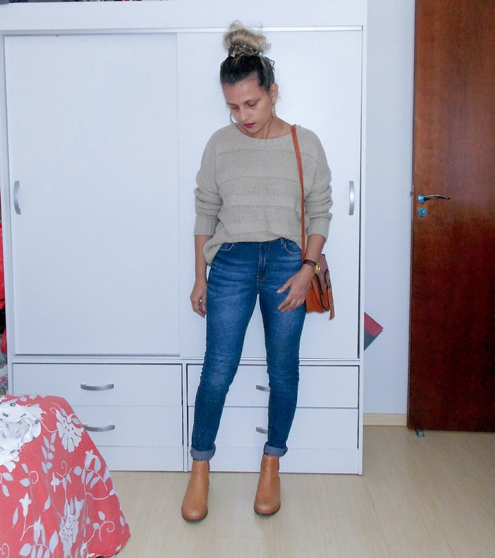 tricô + jeans # conforto