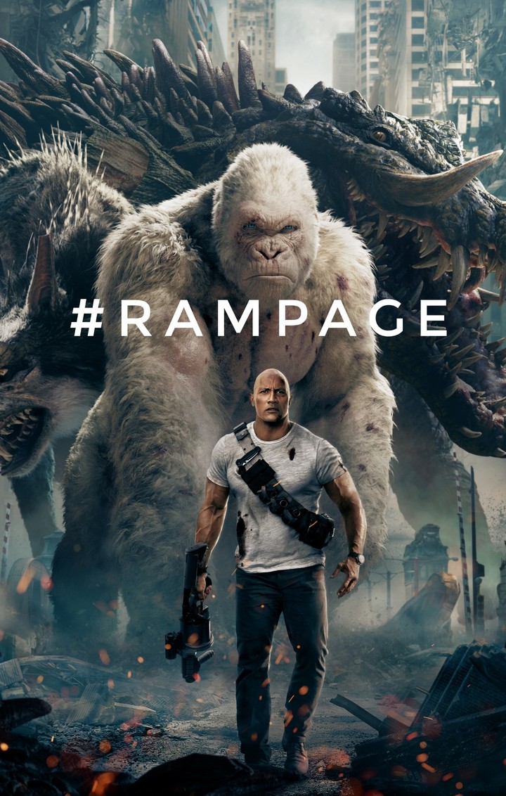 Rampage movie digital poster