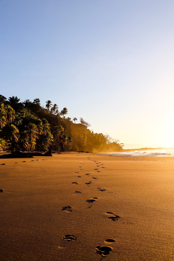 Footprints in the Evening Glow