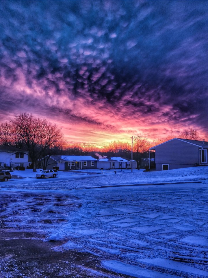 Sunrise on a Snowy Day!!!