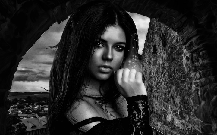 Black And White girl