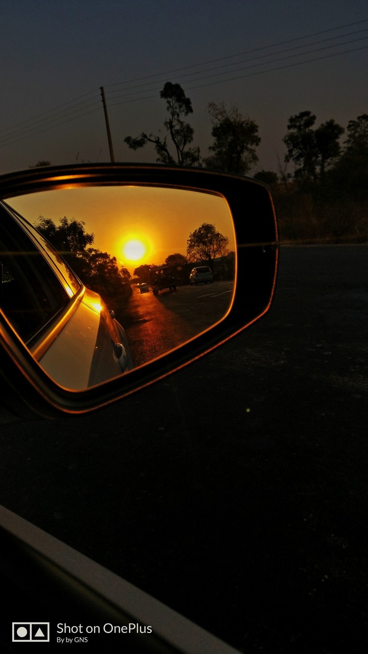 object in the mirror