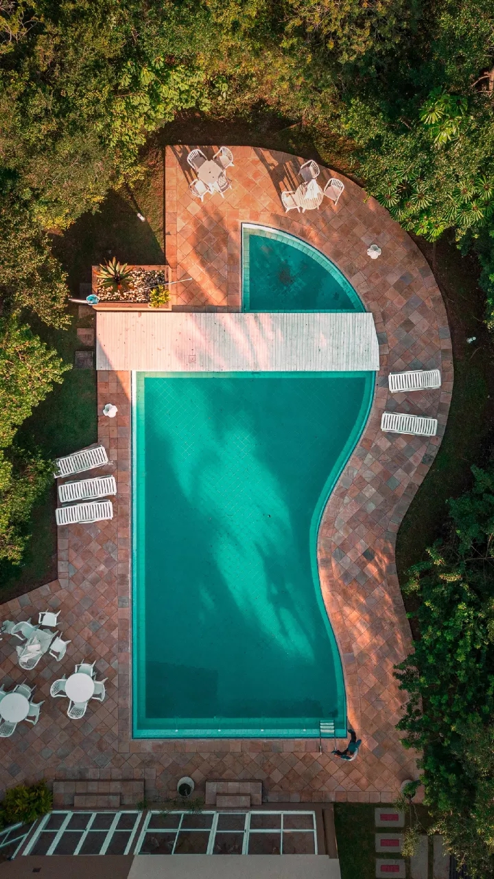swimming in summer