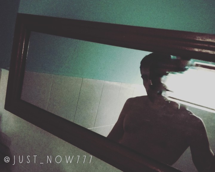 I looked at myself and the blood filled my eyes