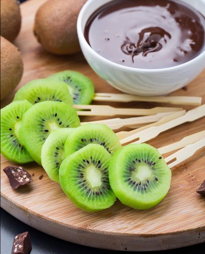 fruits and chocolate