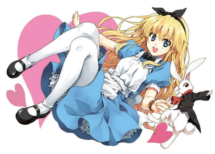 Alice and white rabbit