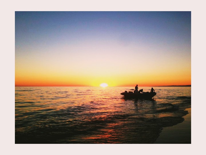 tramonto al mare