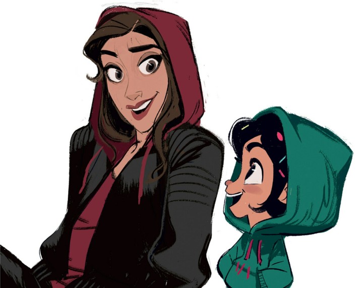 Vanellope and Shank