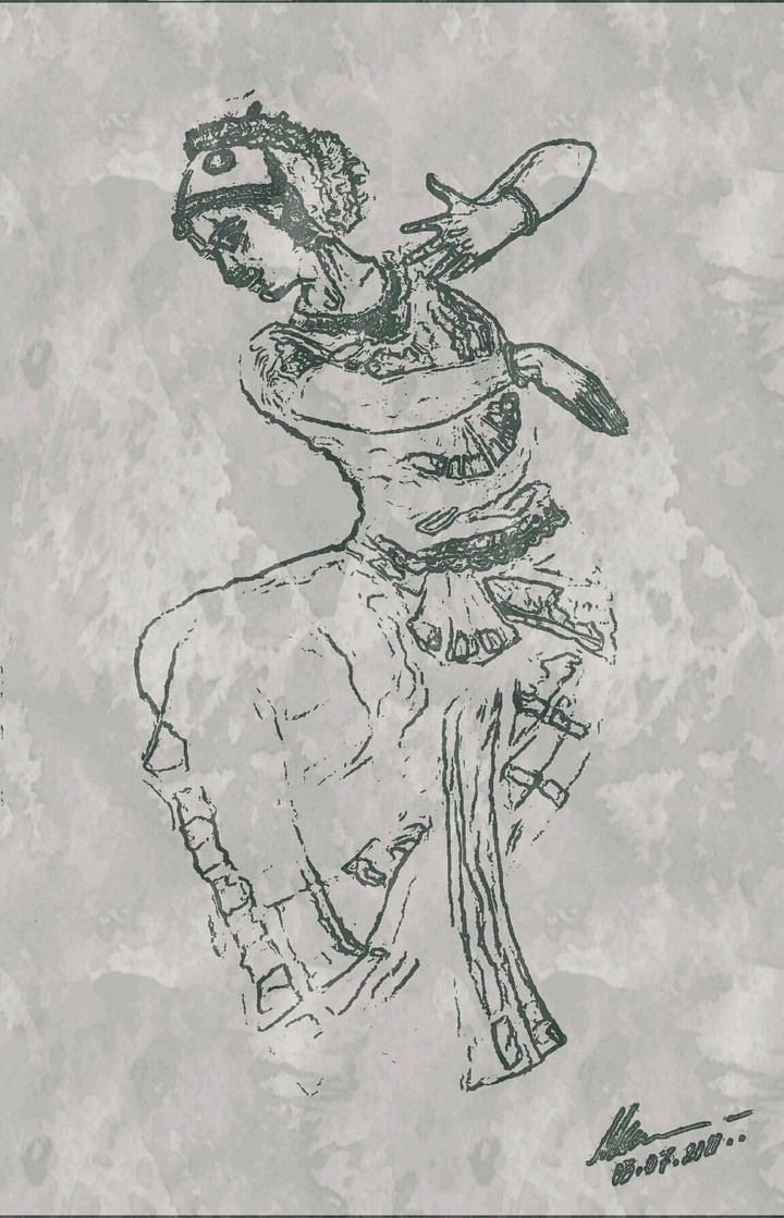 Traditional Indian dancer..