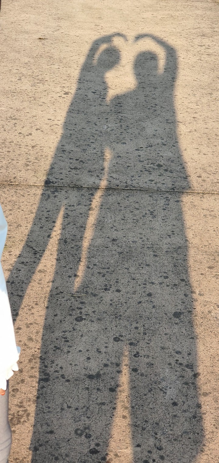 shadow of together (with daughter)