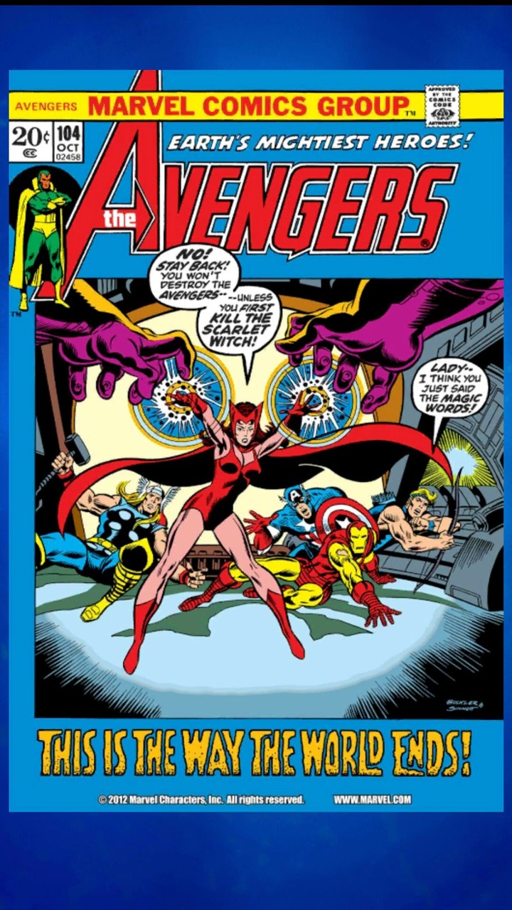 Marvel HQ da Scarlet Witch(Feiticeira Escarlate)#104edição