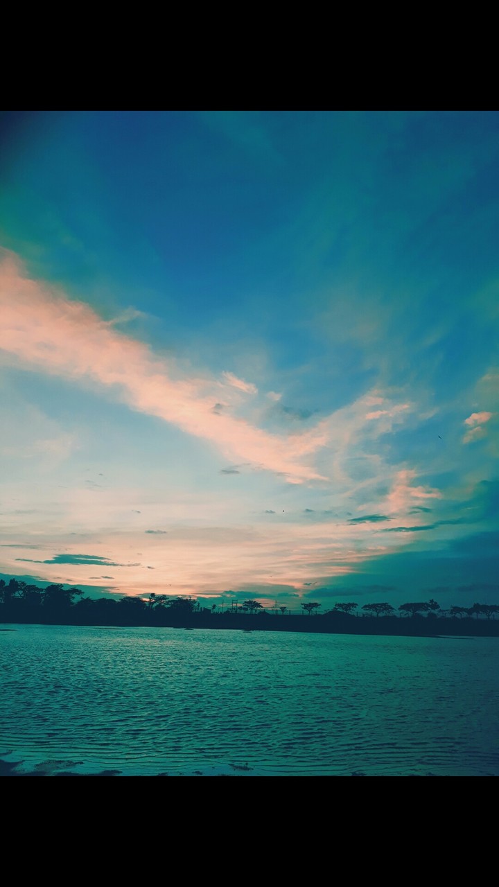 lake view on monsoon day