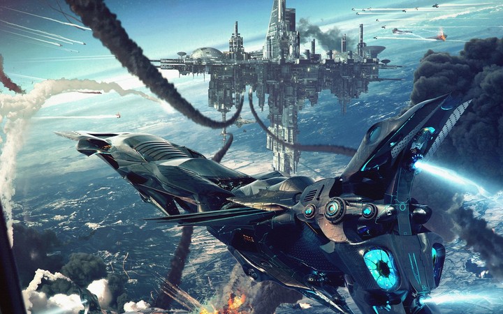 Ship in battle