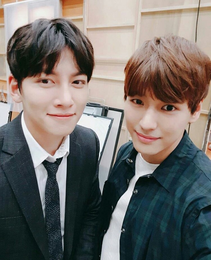 Ji Chang Wook and Ji Il Joo on a selca
