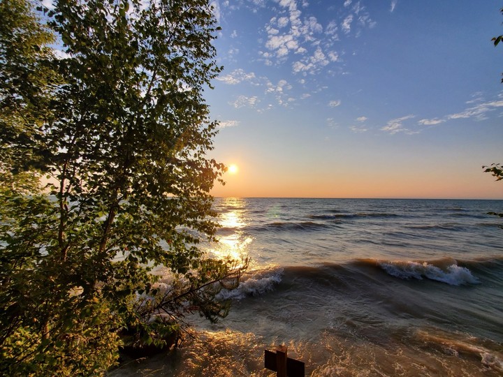 lake sunrise