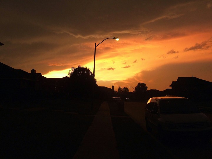 A fire in the sky