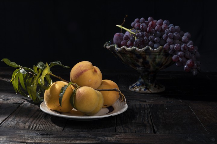 Apricots & Grapes