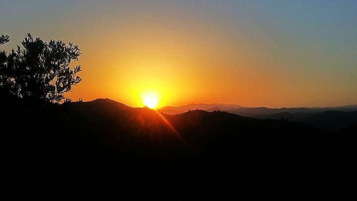 Marocco coché de soleil