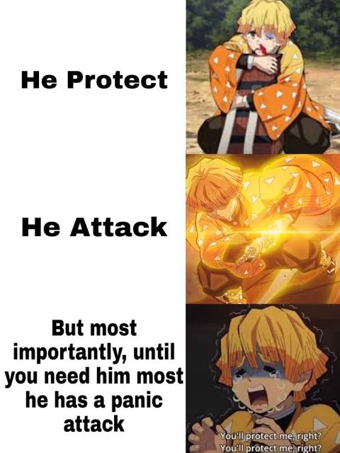 Zenitsu the star of demon slayer