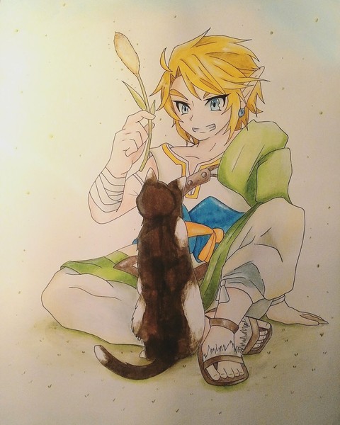Link and his cat