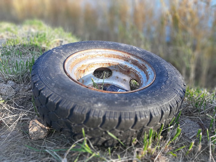 abandoned tire