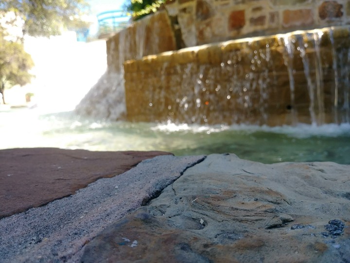 Fountain with rocks