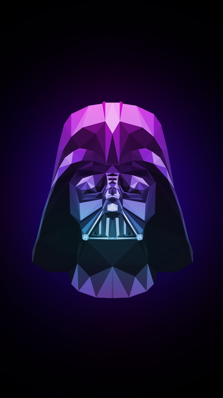 Neon darth vador