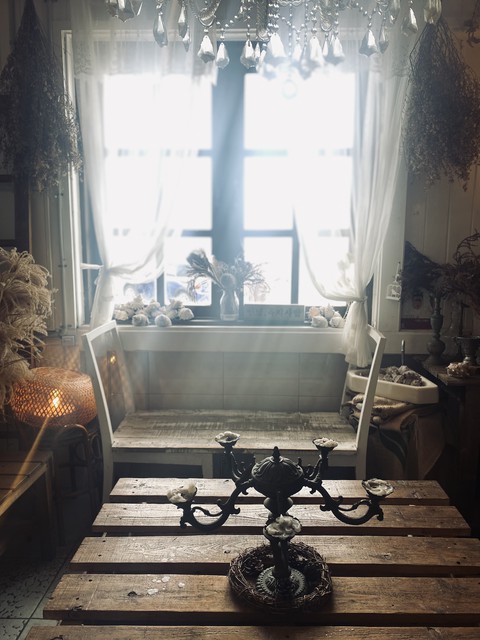 Cozy cafe in Udo Island near Jeju Island