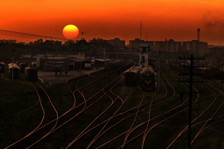 Rawalpindi railway station.
