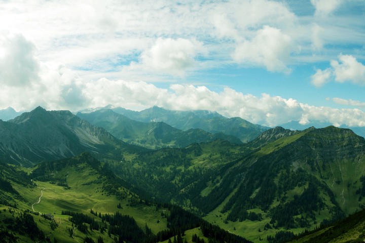 산의 풍경