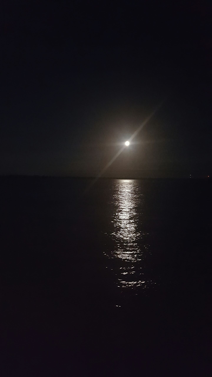 Moon over water