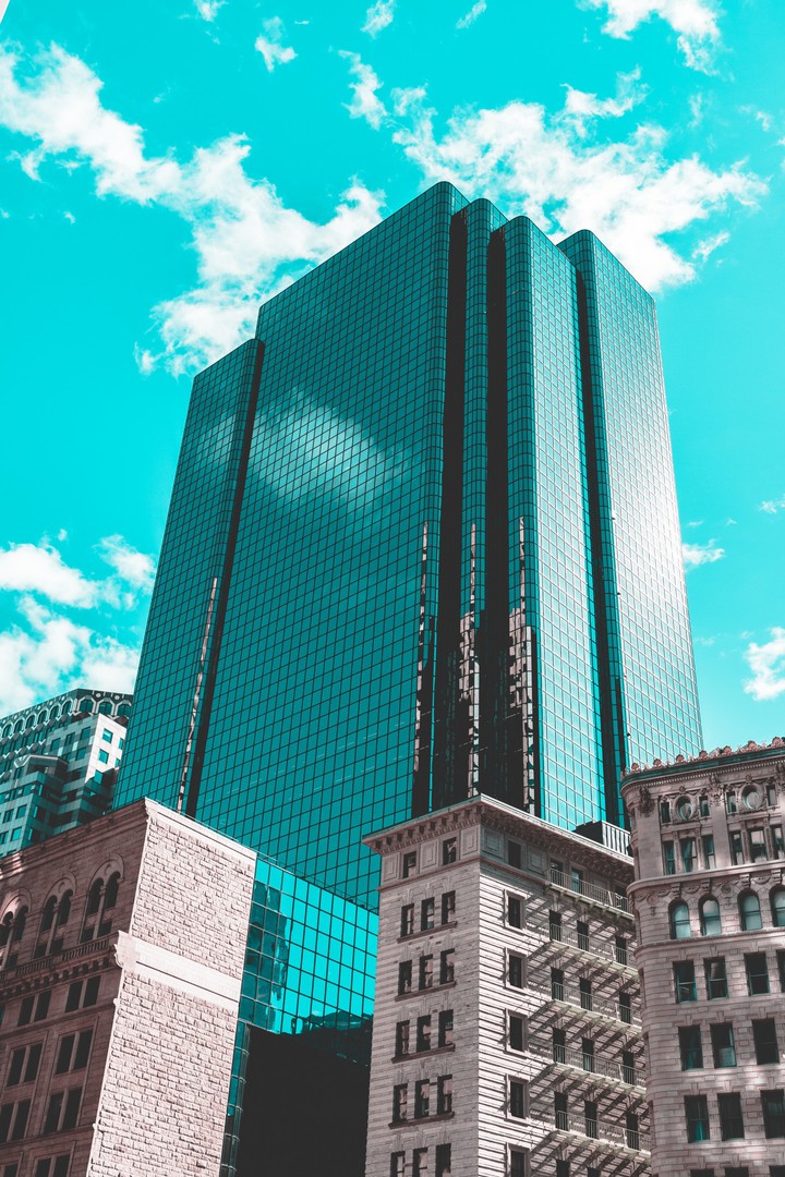 the big and nice  building